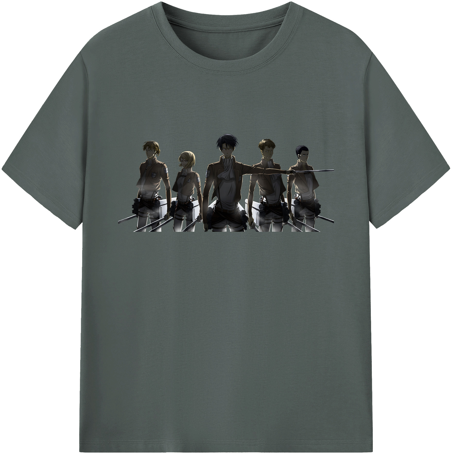 （画像用） 進撃の巨人 Attack on Titan 綿100％ メンズ半袖Tシャツ｜肌触りやわらか＆通気性
